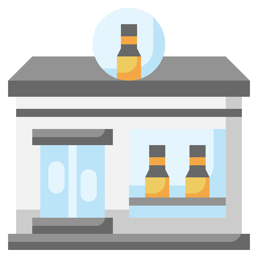 Off license beer pub bar icon Off license beer pub bar icon