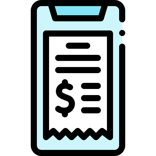 Bill smartphone business dollar icon