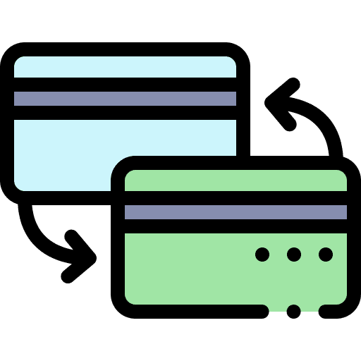 Credit card business and finance debit card credit card icon