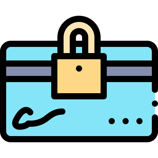 Credit card credit card padlock business and finance icon Credit card credit card padlock business and finance icon