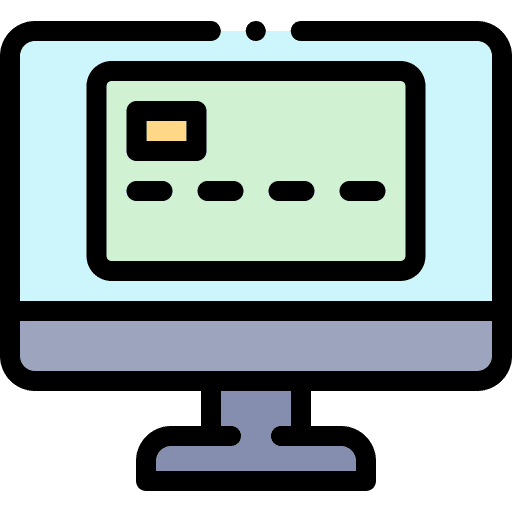 Credit card online store credit card payment method icon Credit card online store credit card payment method icon