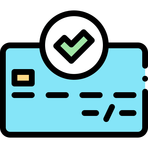 Transaction transaction credit card tick icon Transaction transaction credit card tick icon