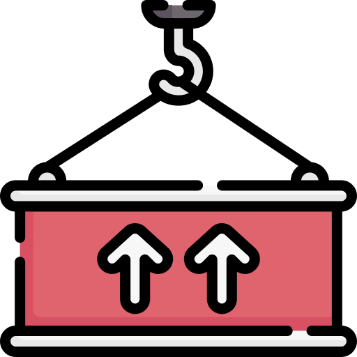 Cargo stack storage cardboard icon Cargo stack storage cardboard icon