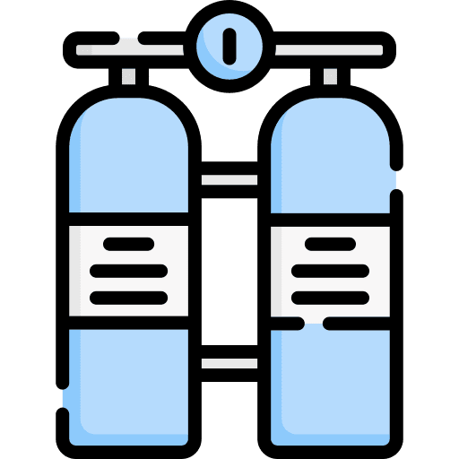 Oxygen tank oxygen tank o2 pressure icon