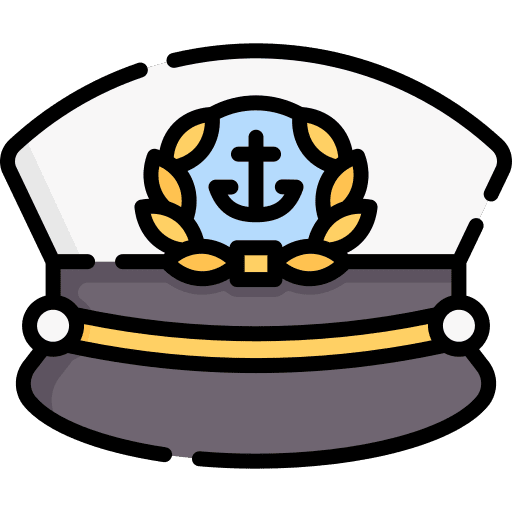 Sailor hat hat accessory professions and jobs icon