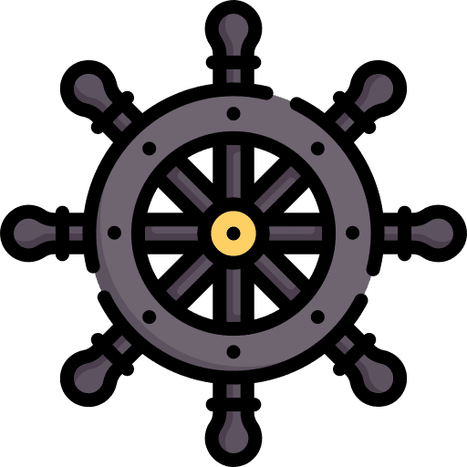 Steering wheel sailing transportation steering wheel icon Steering wheel sailing transportation steering wheel icon