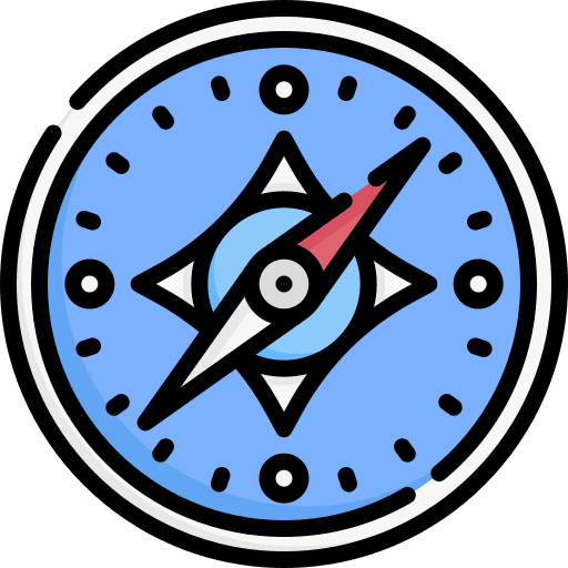 Compass travel compass orientation icon Compass travel compass orientation icon