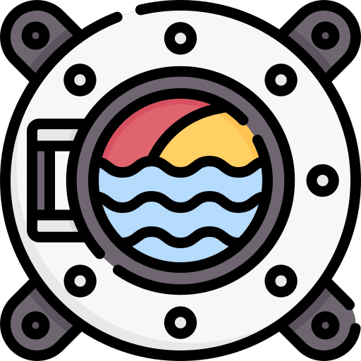 Porthole ship view transportation icon Porthole ship view transportation icon