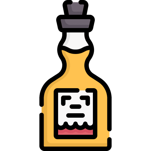 Rum beverage rum food and restaurant icon Rum beverage rum food and restaurant icon