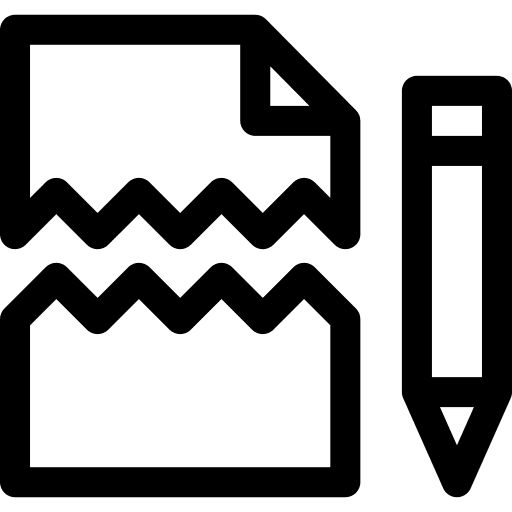 Failing grade test files and folders icon