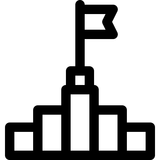 Goal business progression growing icon Goal business progression growing icon
