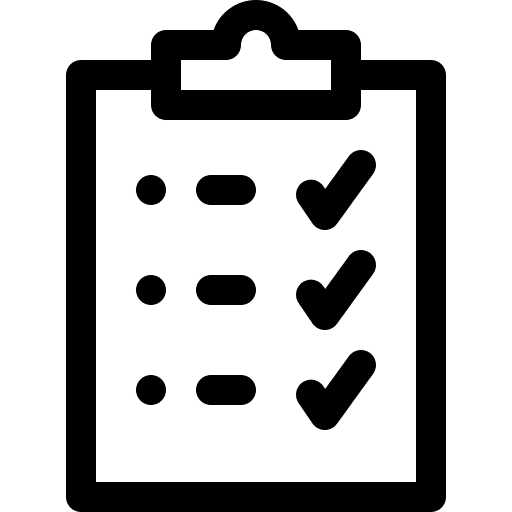 To do list checking tick clipboard icon To do list checking tick clipboard icon