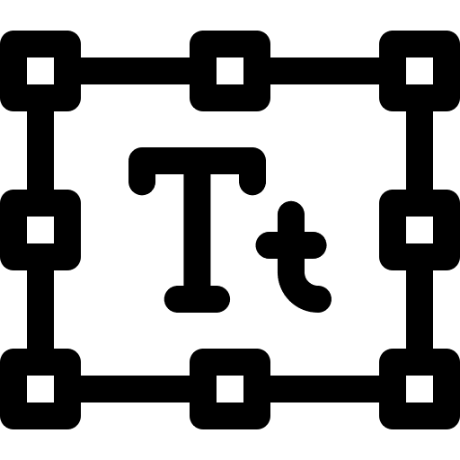 Typography interface type edit tools icon Typography interface type edit tools icon