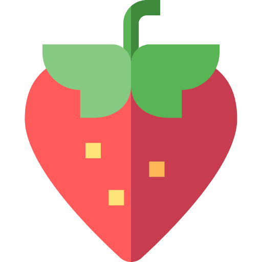 Strawberry diet organic food and restaurant icon Strawberry diet organic food and restaurant icon