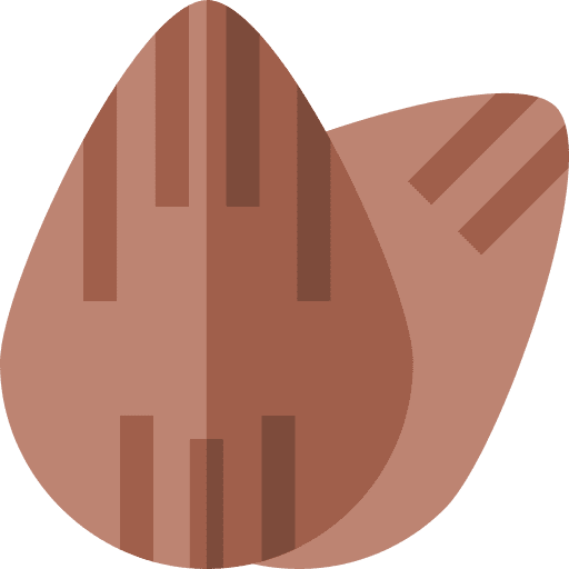 Almond nutrition dried fruit diet icon Almond nutrition dried fruit diet icon