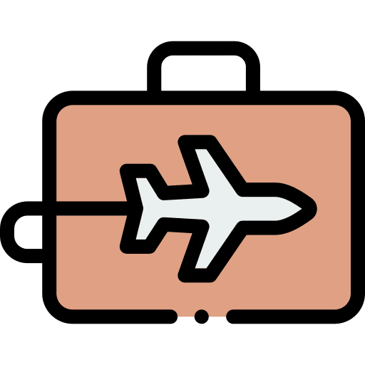 Business trip business travel bag vacations icon