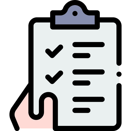 Check list document files and folders clipboard icon