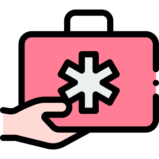 First aid kit healthcare and medical hospital medical kit icon