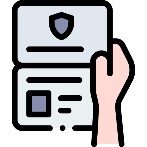 Passport control security police airport icon Passport control security police airport icon