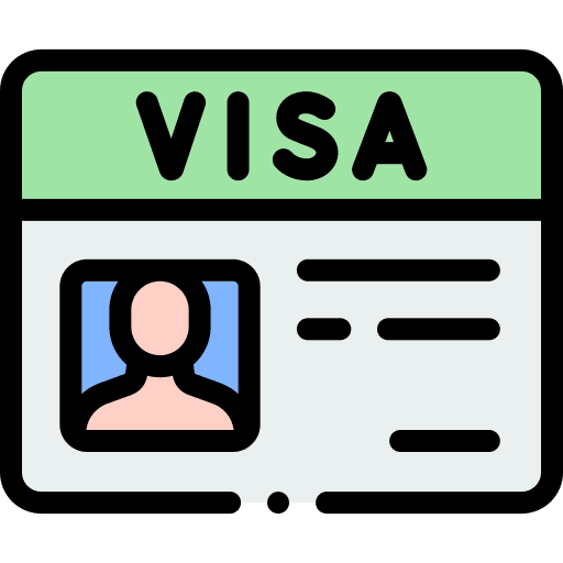 Visa permission visa user icon