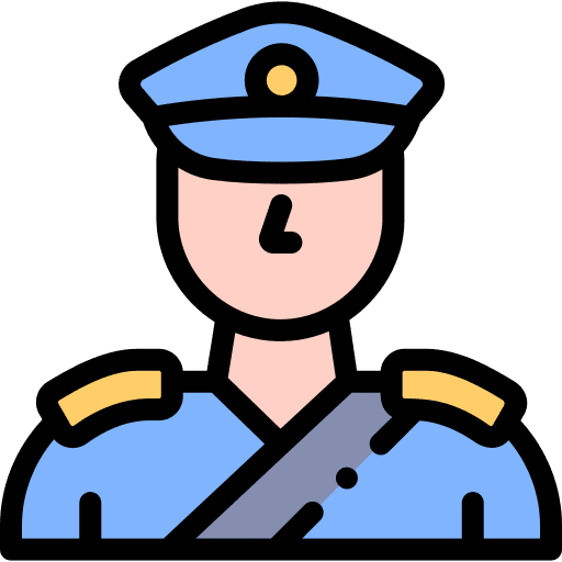 Security guard occupation guard caucasian icon Security guard occupation guard caucasian icon