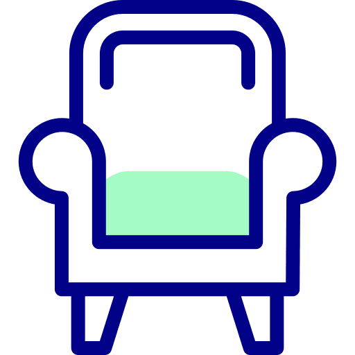Armchair armchair interior couch icon