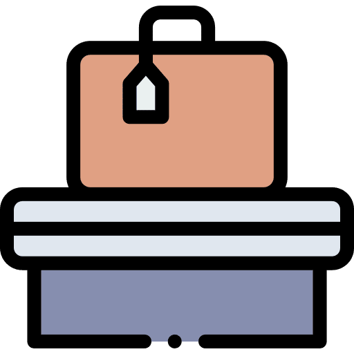 Luggage baggage check approved icon Luggage baggage check approved icon
