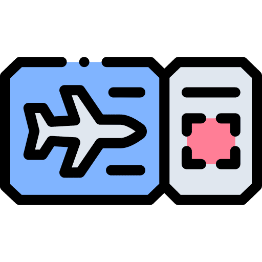 Plane ticket ticket passage boarding pass icon Plane ticket ticket passage boarding pass icon
