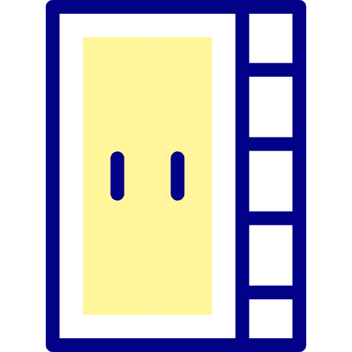 Cabinet bedroom wardrobe mirror icon