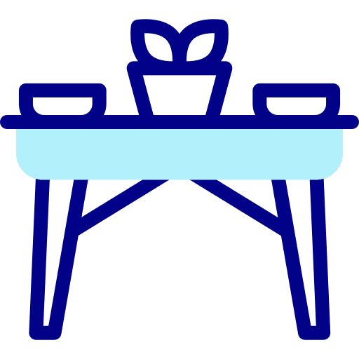 Dinner table table dinner furniture icon