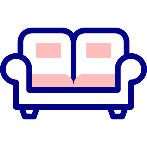 Sofa couch rest furniture and household icon