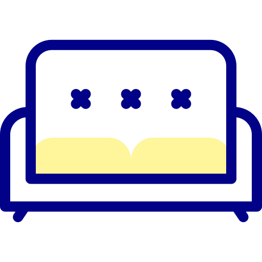 Sofa rest furniture seat icon