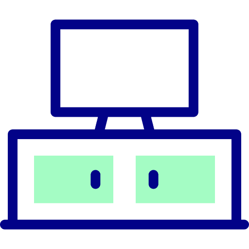 Tv stand living room television tv table icon