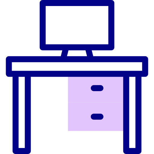 Workspace office workplace computer icon
