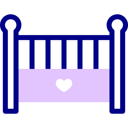Crib kid cot baby bed icon Crib kid cot baby bed icon