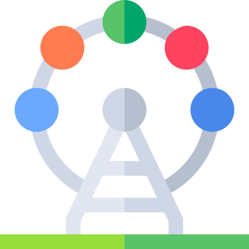 Ferris wheel amusement park ferris wheel fairground icon Ferris wheel amusement park ferris wheel fairground icon