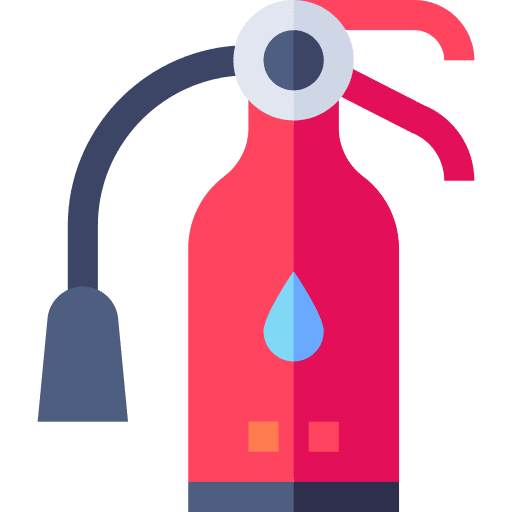 Fire extinguisher protection safety equipment icon Fire extinguisher protection safety equipment icon