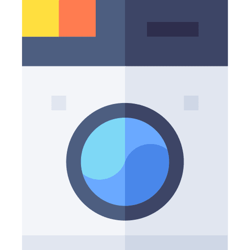 Laundry appliances cleaning furniture and household icon Laundry appliances cleaning furniture and household icon