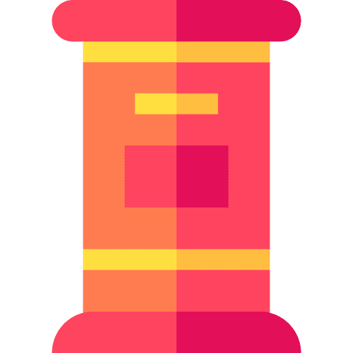 Postbox postal service mail message icon Postbox postal service mail message icon