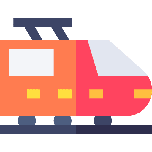 Train transportation travel public transport icon Train transportation travel public transport icon