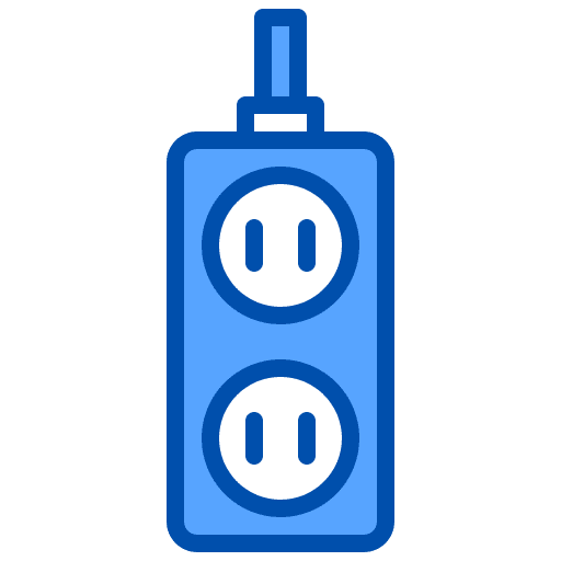 Plug cable technology power supply icon Plug cable technology power supply icon