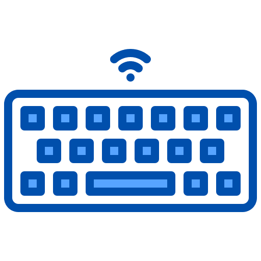 Wireless keyboard computer hardware computer technology icon Wireless keyboard computer hardware computer technology icon