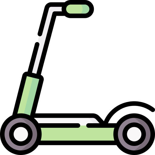 Electric scooter transportation transport electric scooter icon
