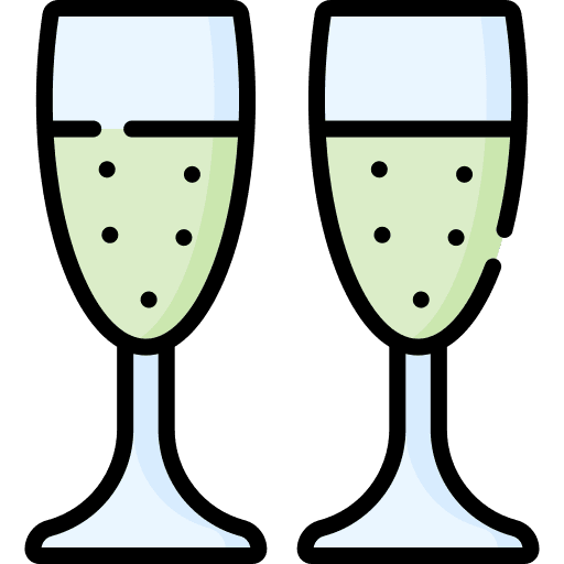 Champagne cheers champagne glass toast icon Champagne cheers champagne glass toast icon