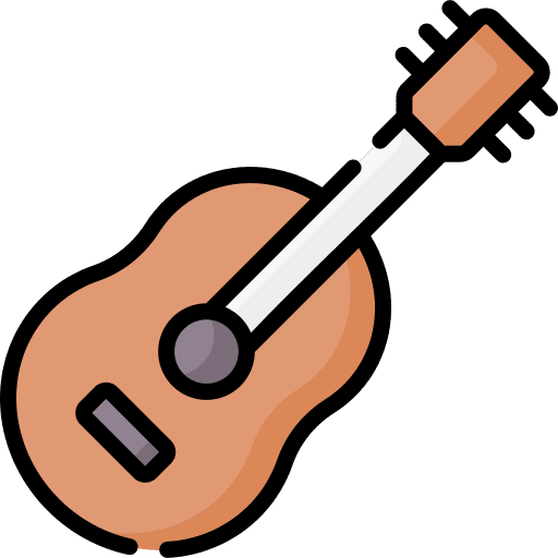 Guitar music and multimedia musical instrument guitar icon Guitar music and multimedia musical instrument guitar icon