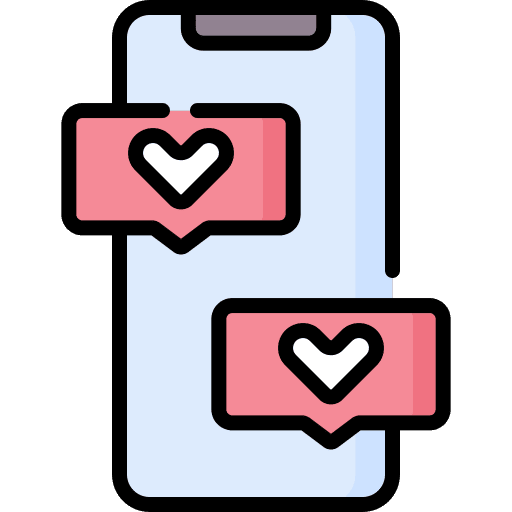 Likes like likes phone icon Likes like likes phone icon