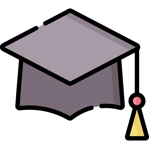 Mortarboard cap graduation education icon Mortarboard cap graduation education icon