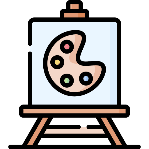 Painting creative landscape paint brush icon Painting creative landscape paint brush icon