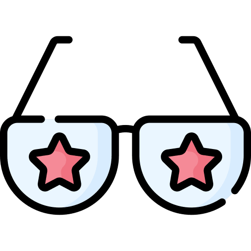 Sunglasses stars fashion music and multimedia icon Sunglasses stars fashion music and multimedia icon