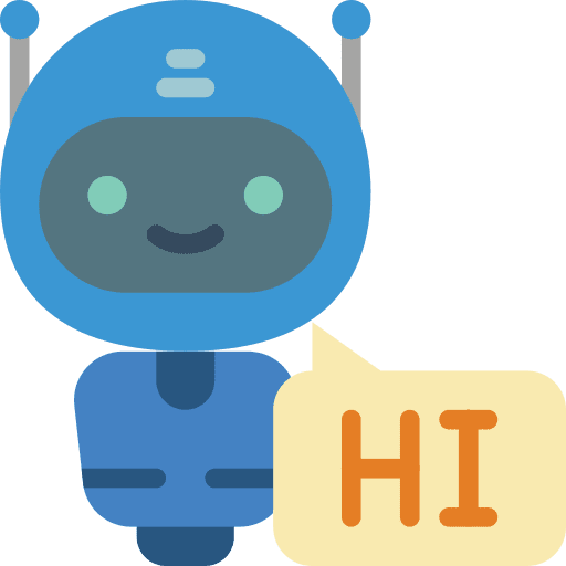Bot assistant greeting message icon Bot assistant greeting message icon
